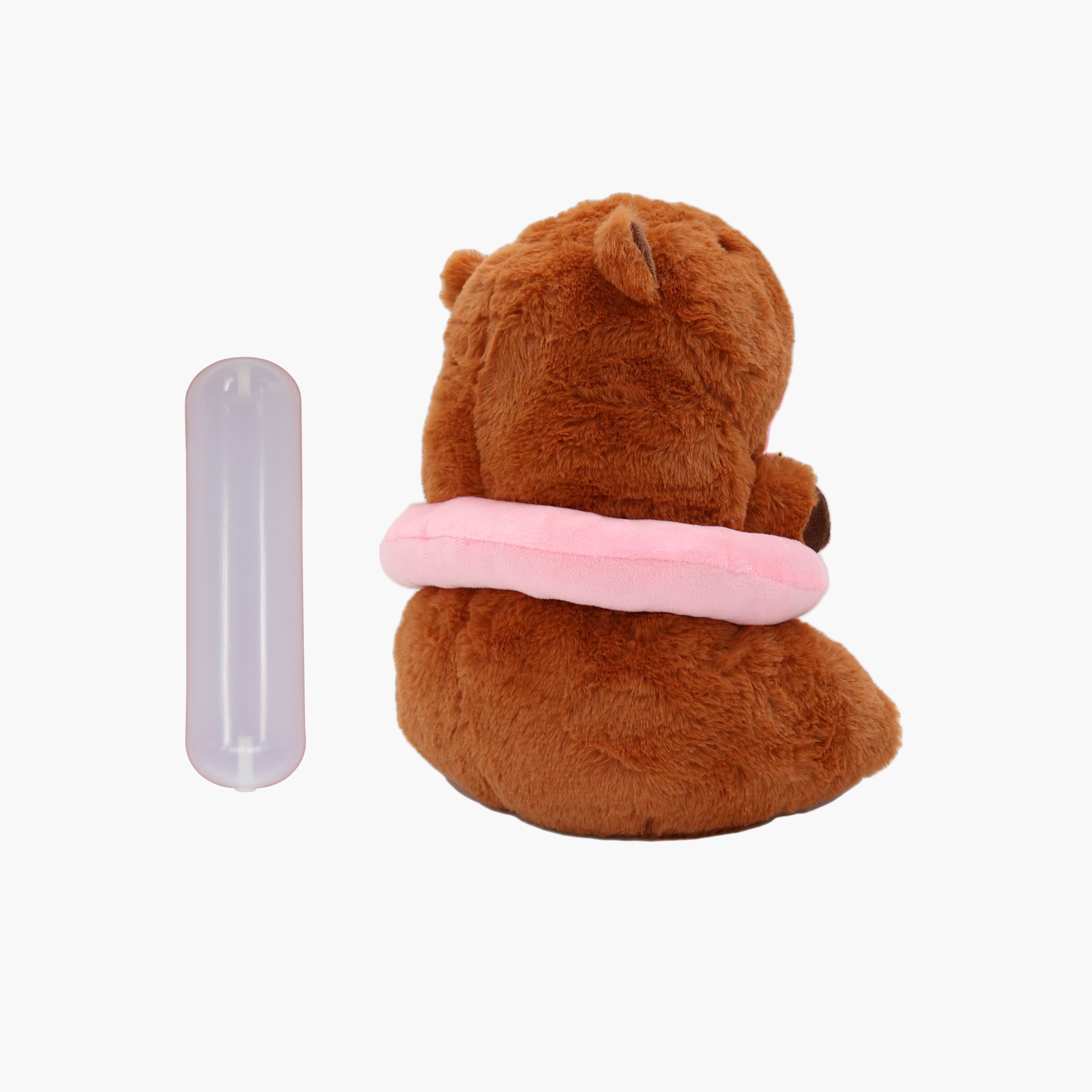 Capybara with Flamingo Floaty 11"