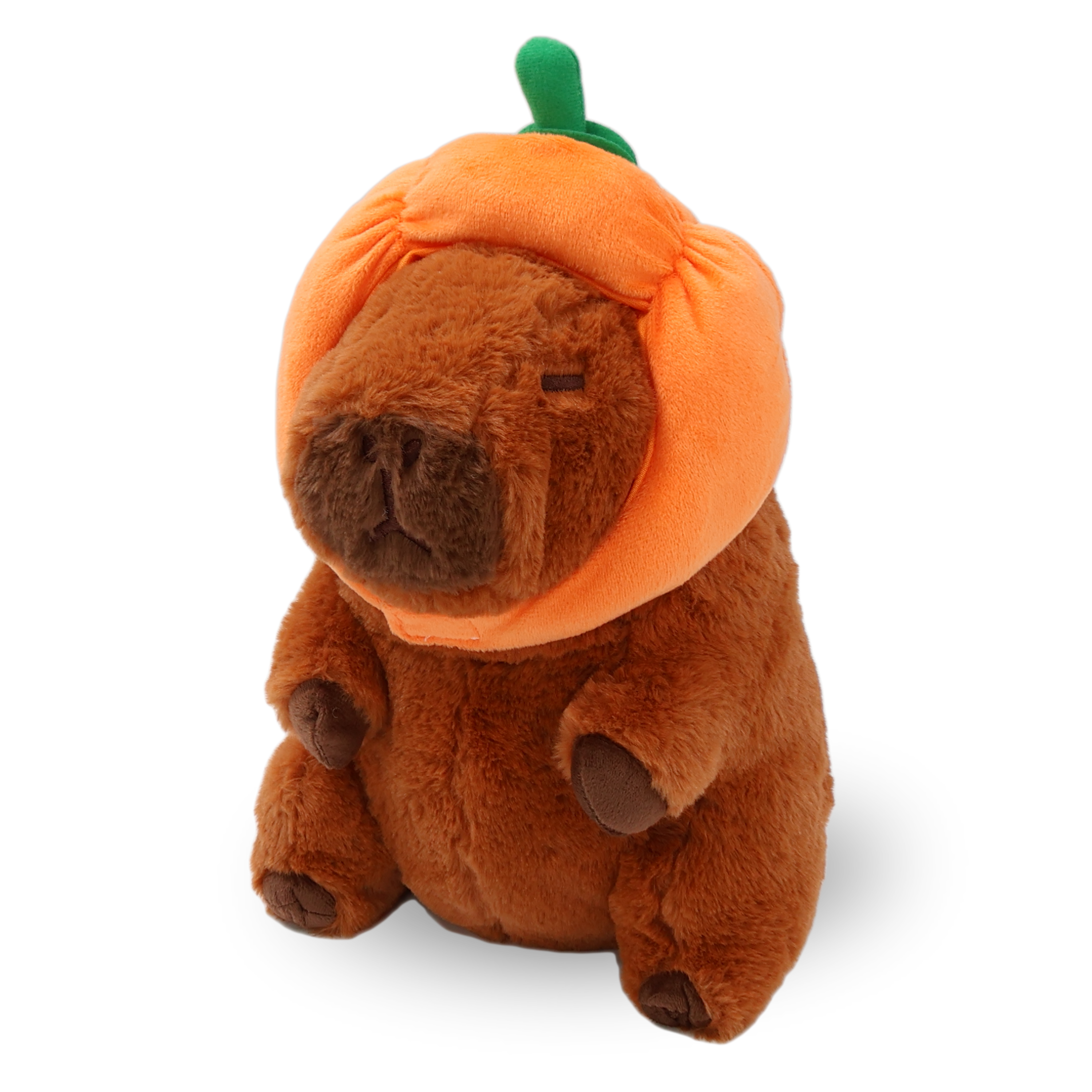 Capybara with Pumpkin Hat 11"
