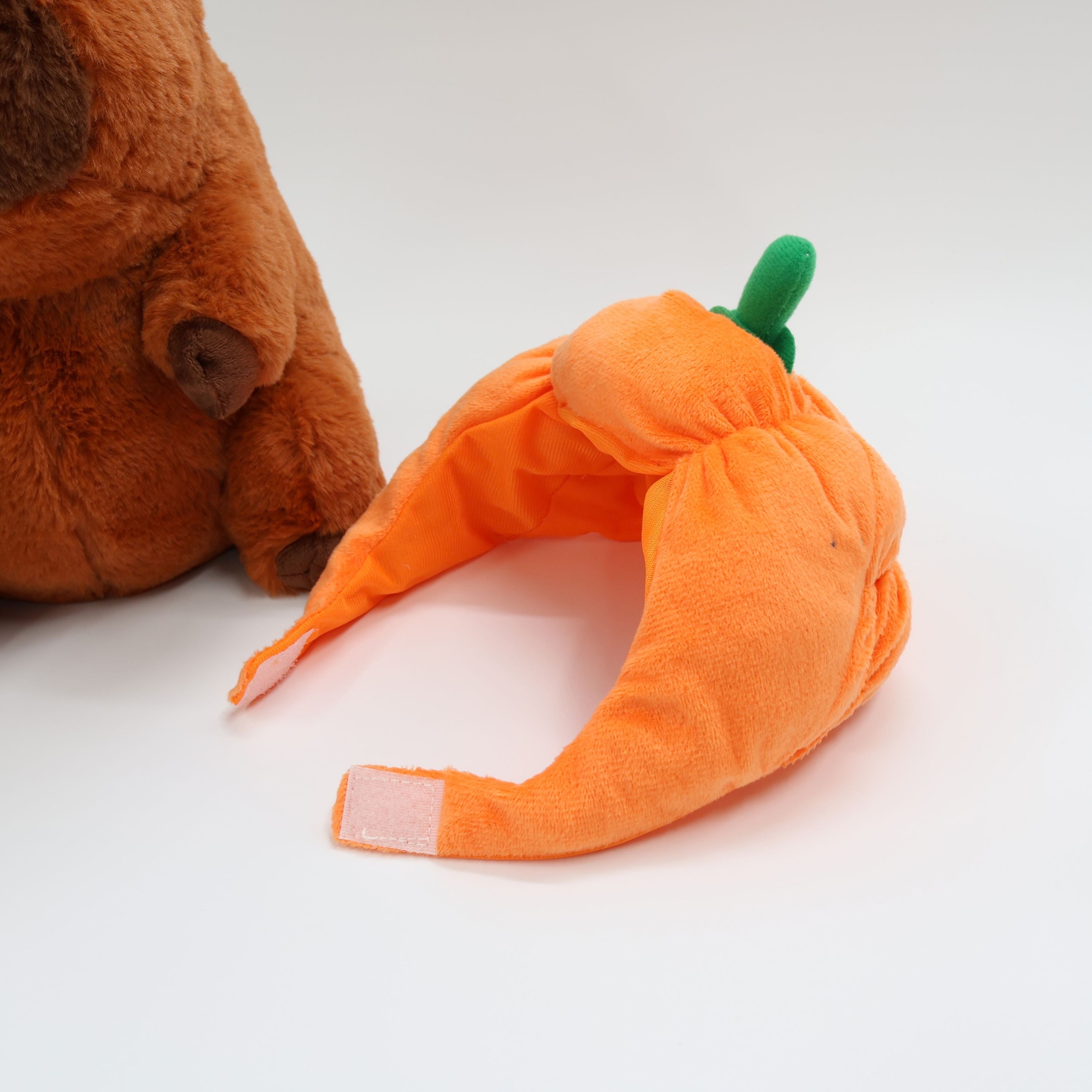 Capybara with Pumpkin Hat 11"