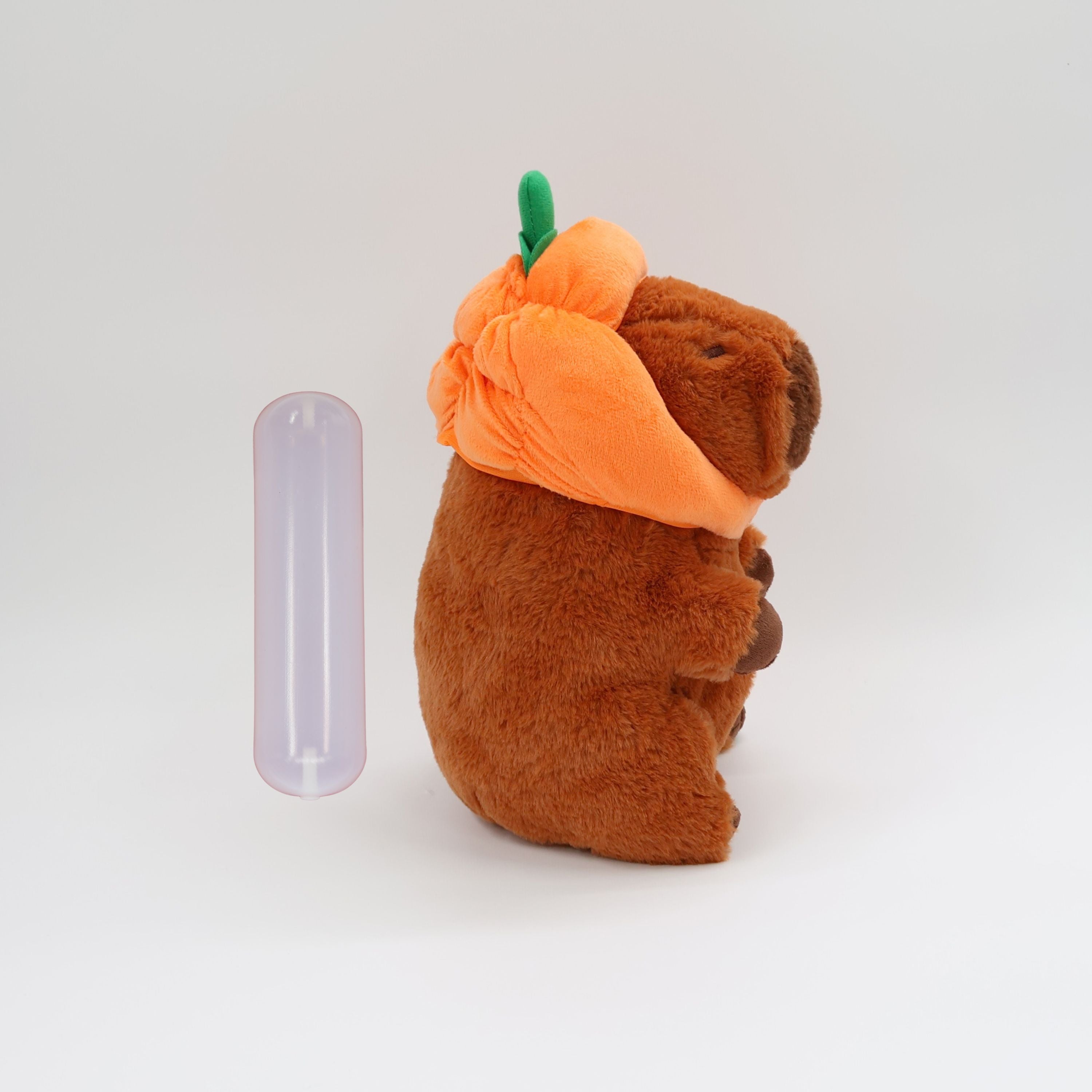 Capybara with Pumpkin Hat 11"