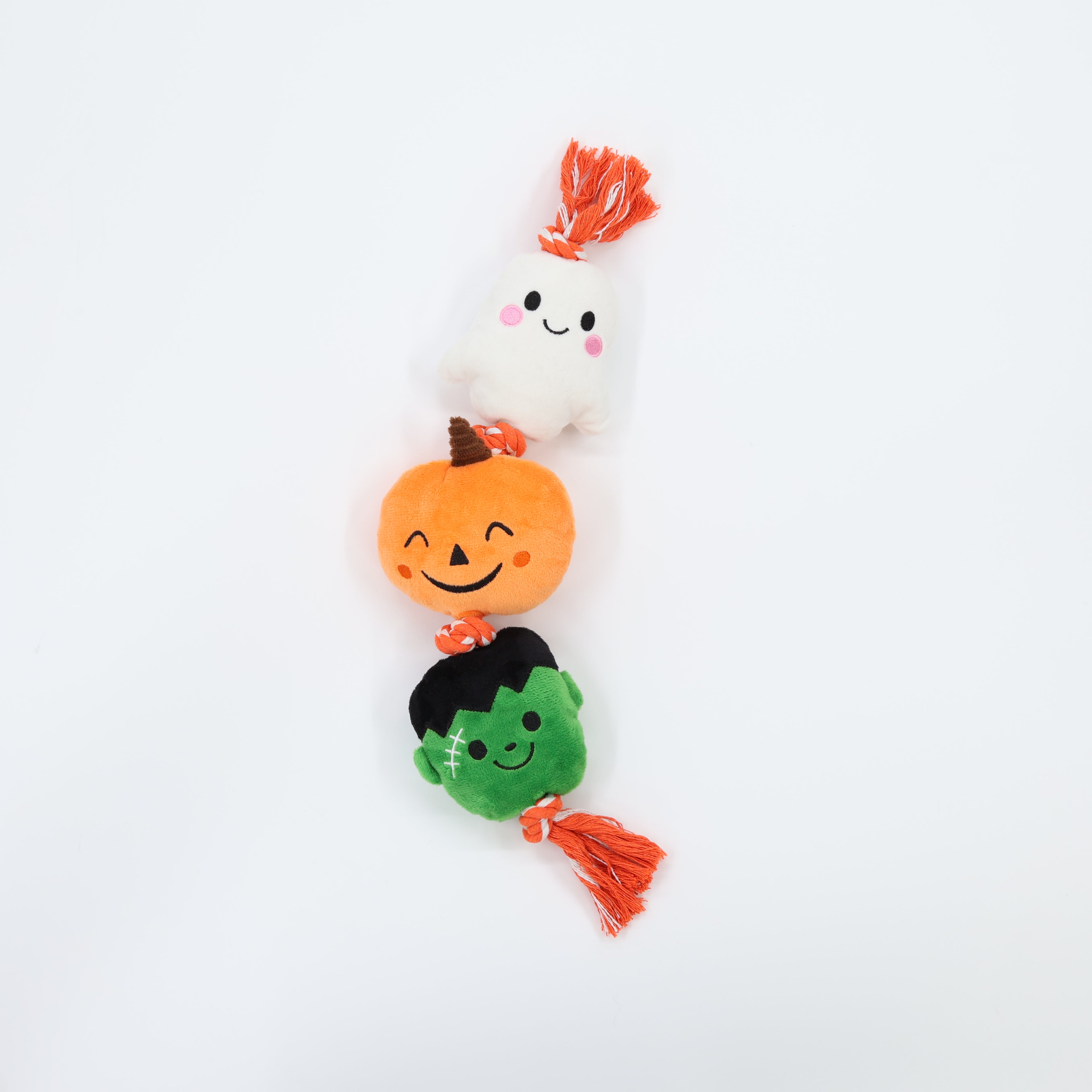 Knotted Rope with Ghost, Pumpkin, Frankenstein 20"