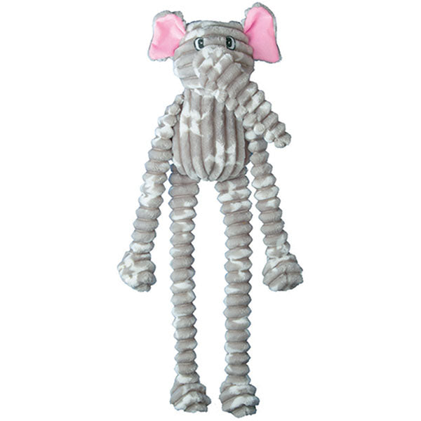 Patchwork Pet Tug Elephant Plush Dog Toy 