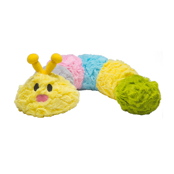 Patchwork Pet Plush Caterpillar Dog Toy