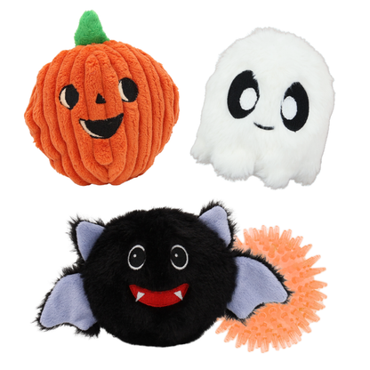 Halloween Pricklet Trio – Happy Pumpkin, Ghost &amp; Black Bat