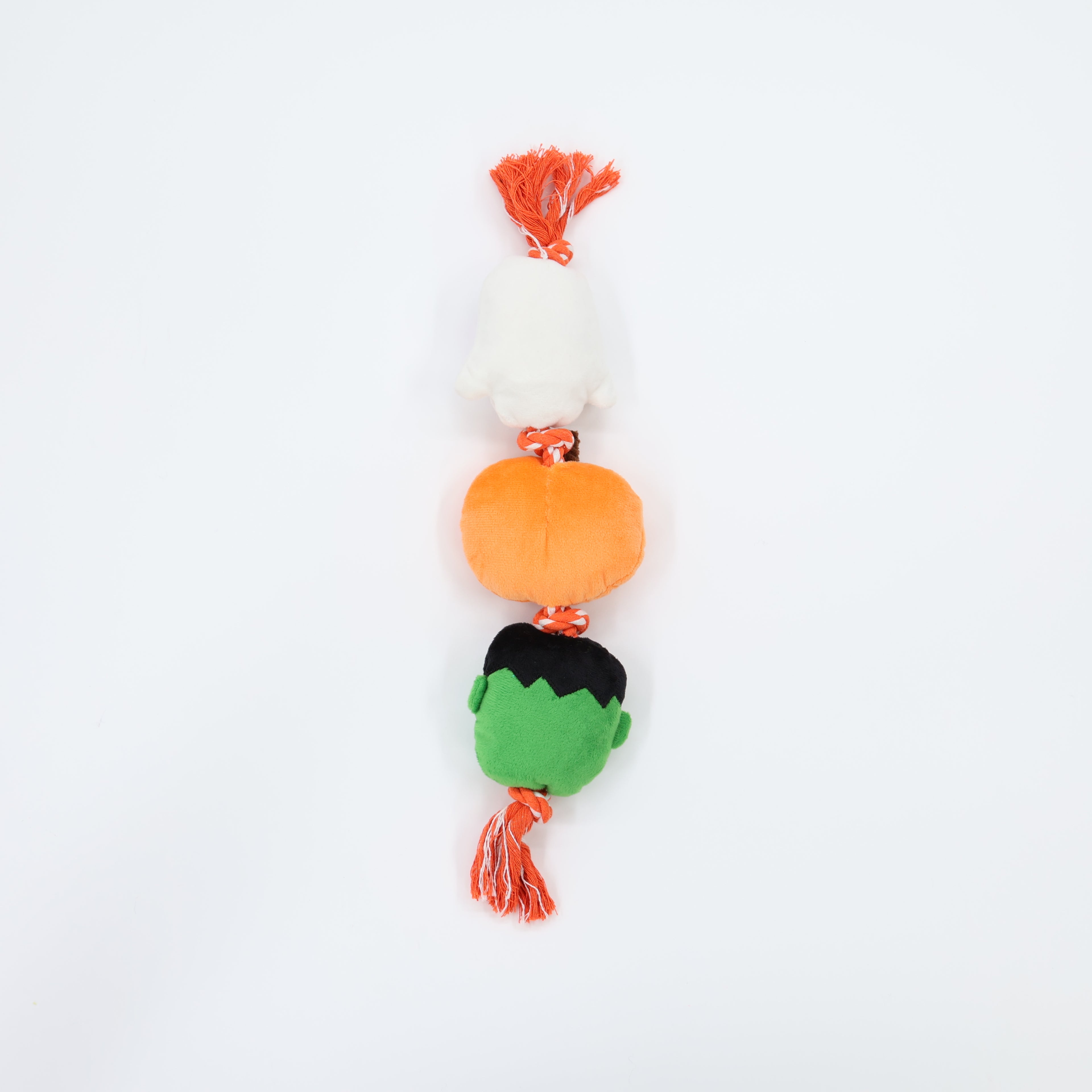 Knotted Rope with Ghost, Pumpkin, Frankenstein 20"