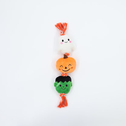 Knotted Rope with Ghost, Pumpkin, Frankenstein 20"