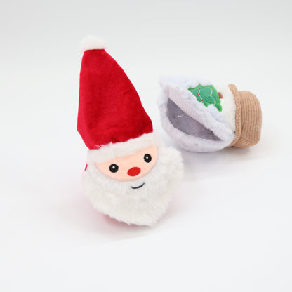 Prickles Snow Globe with Santa 5"
