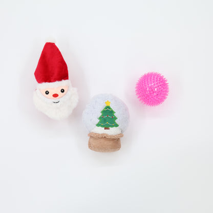 Prickles Snow Globe with Santa 5"