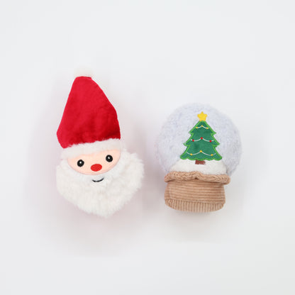 Prickles Snow Globe with Santa 5"