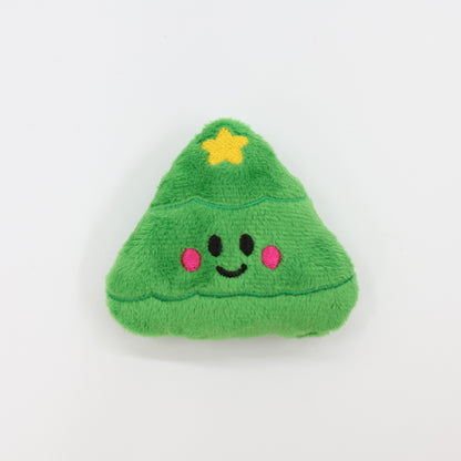 Santa, Reindeer and Christmas Tree Trio 4"