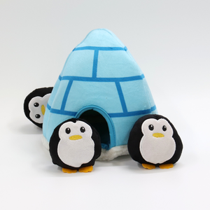 Igloo and Penguins 8"