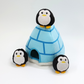 Igloo and Penguins 8"