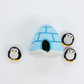 Igloo and Penguins 8"