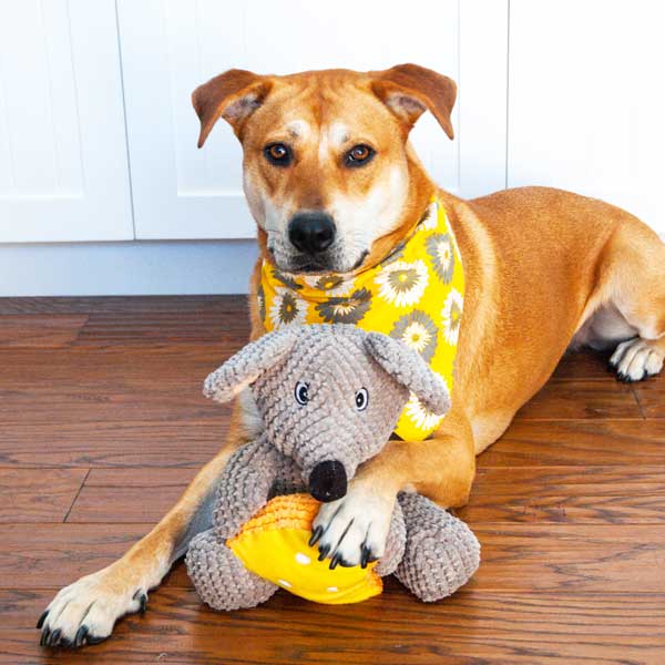 Patchworkpet Colby The Mouse Dog Toy - 15” - Multi (O/S )