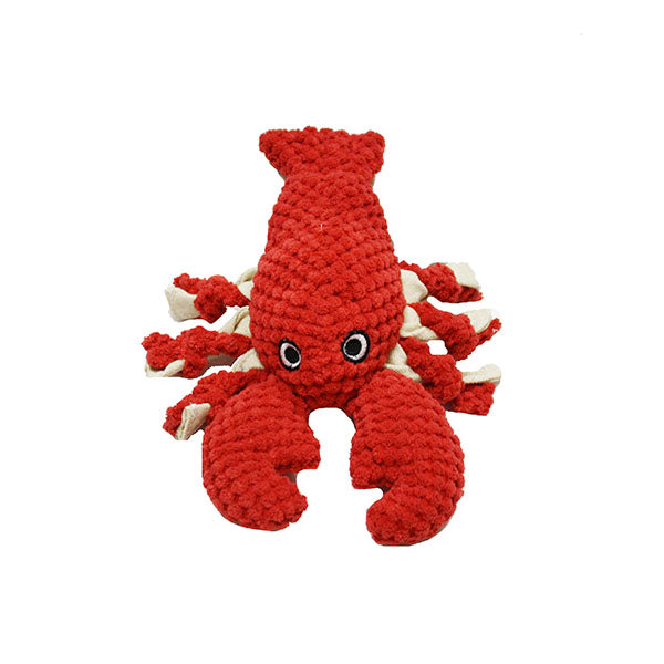 Patchwork Pet Plush Dog Toys Lobster Dog Toy 8 inches and 15 inches