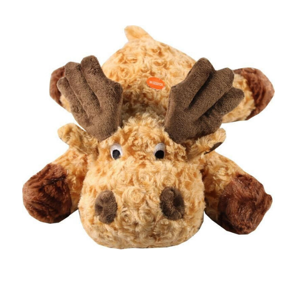 Moose Plush Dog Toy TRendy and cute dog toys patchwork pet plush dog toys