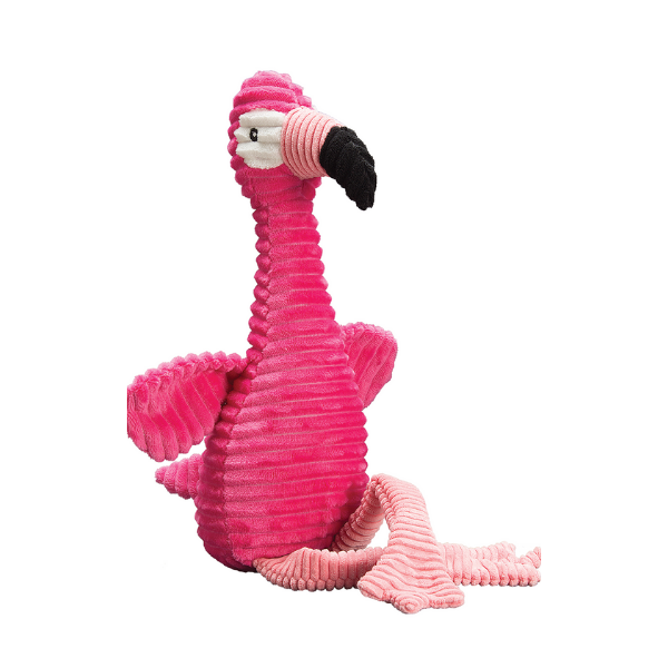Patchwork Pet Flamingo Plush Dog Toy 